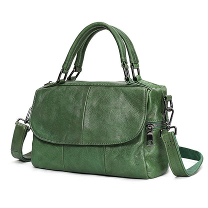 Luxury Genuine Leather Ladies’ Shoulder Tote – Large Capacity Fashion Bag