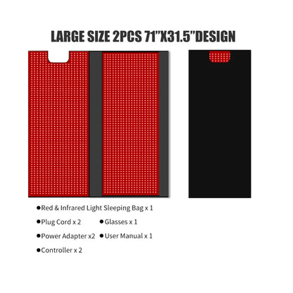 360° Full-Body Red Light Therapy Bed with Multi-Wavelength LED Panels