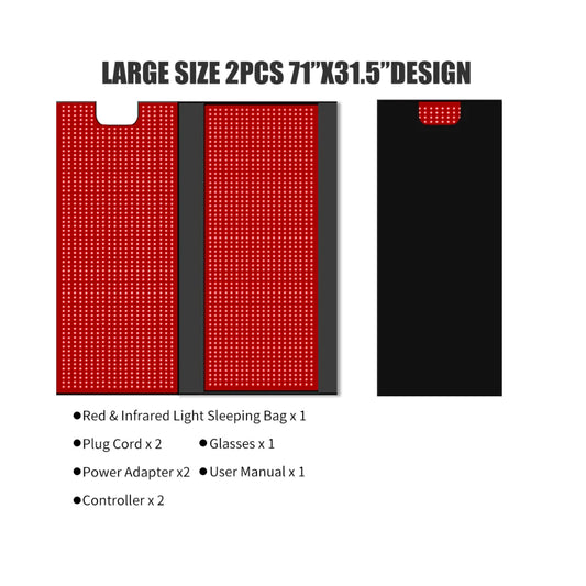 360° Full-Body Red Light Therapy Bed with Multi-Wavelength LED Panels