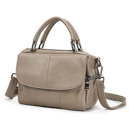 Luxury Genuine Leather Ladies’ Shoulder Tote – Large Capacity Fashion Bag