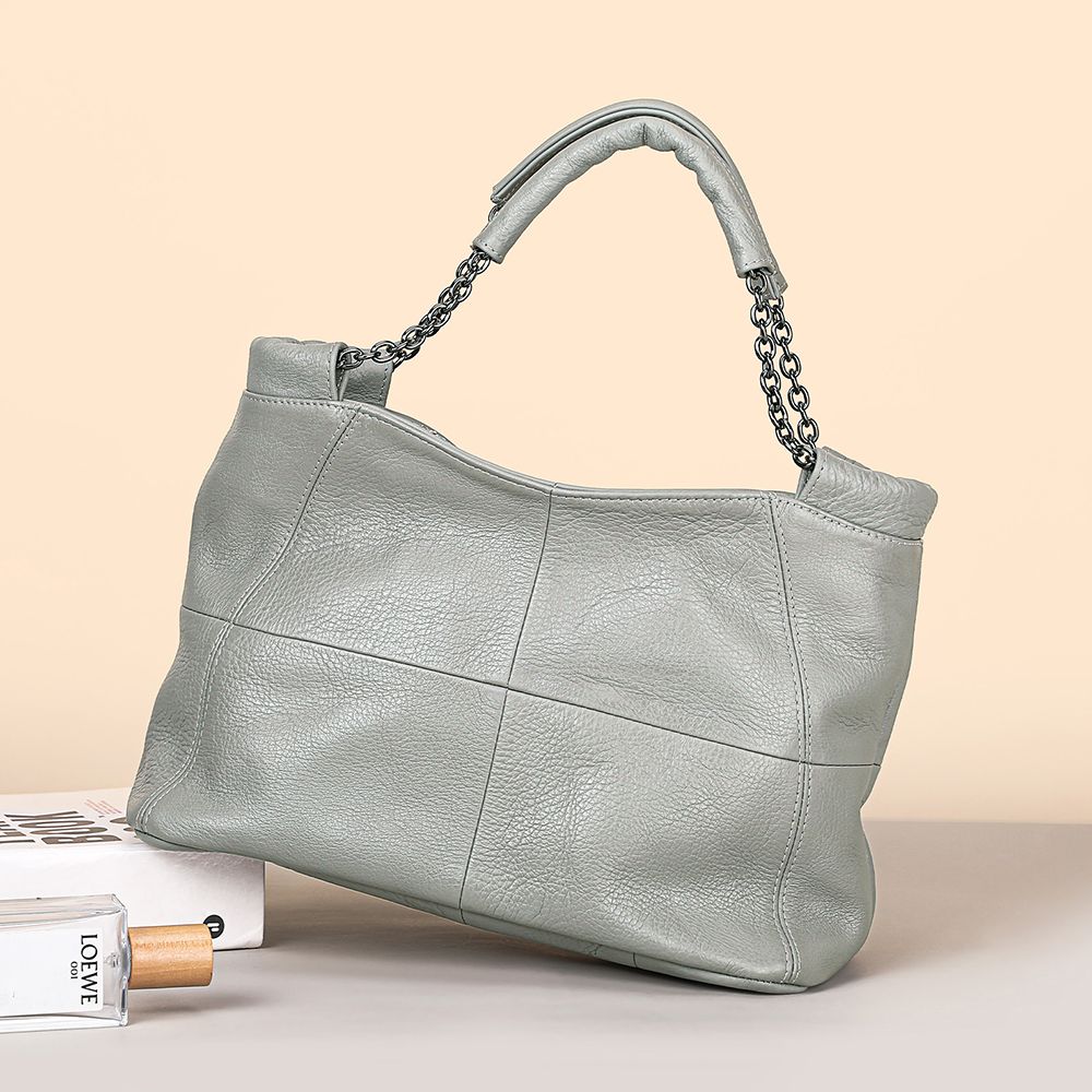 Designer Women’s Genuine Leather Shoulder Tote – Casual Luxury