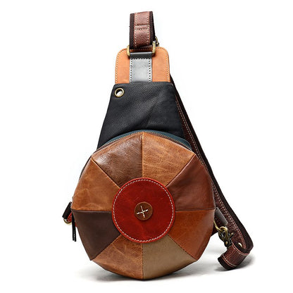 Women’s Genuine Leather Multifunctional Daypack Crossbody Sling Bag