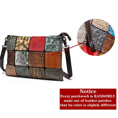 Women’s Genuine Leather Party Purse Clutch Crossbody Bag