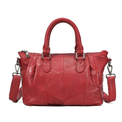 Luxury Genuine Leather Handbag – Large Capacity Shoulder Tote for Women