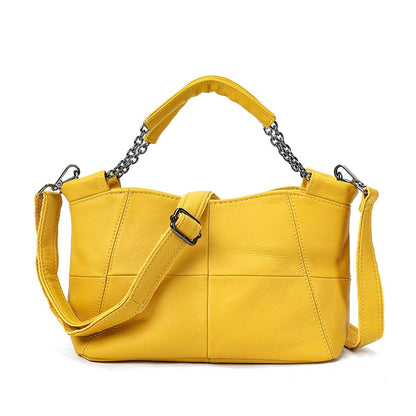 Designer Women’s Genuine Leather Shoulder Tote – Casual Luxury