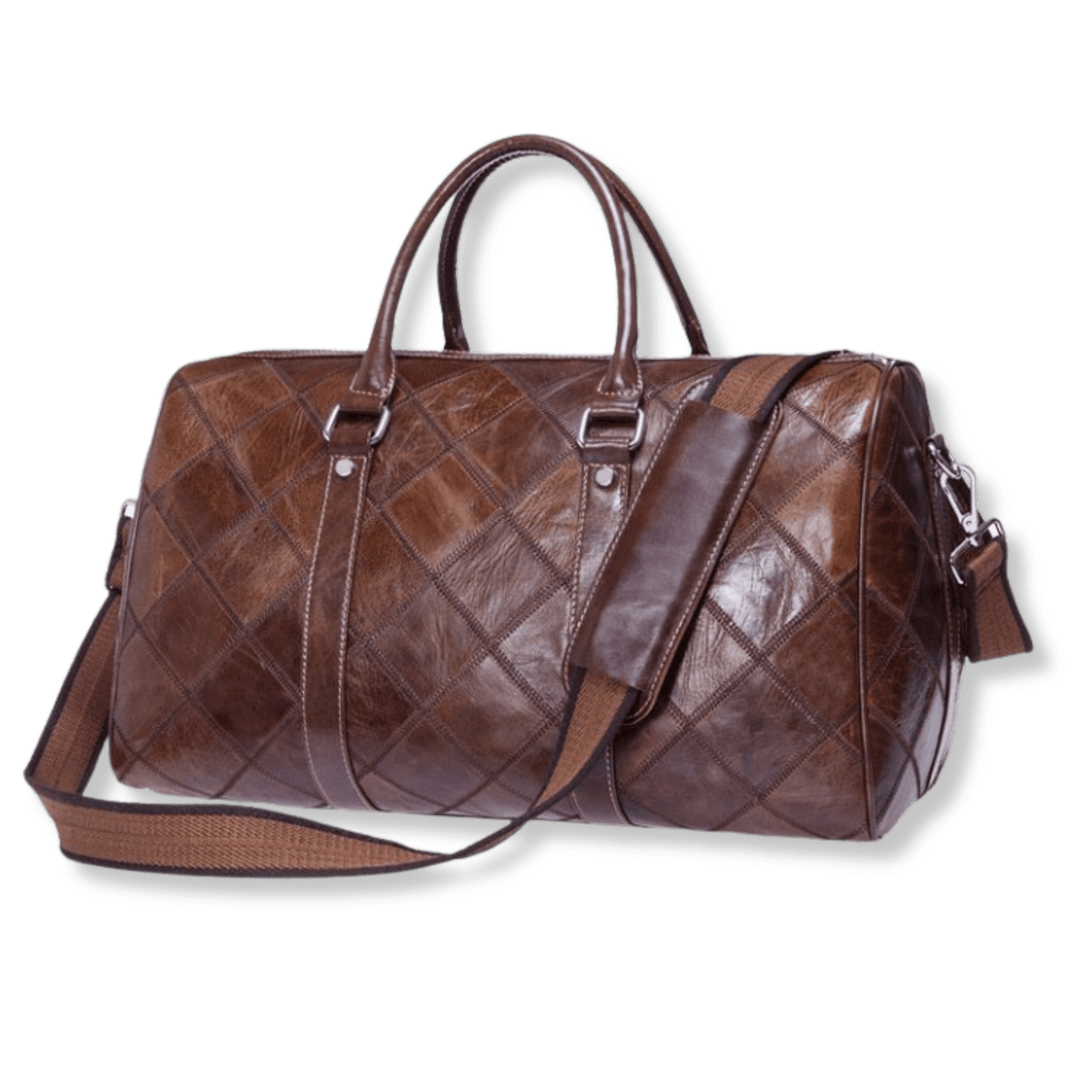 Crazy Horse Cow Leather Large - Capacity Duffle – Men’s Vintage Travel Bag - The Urbanex