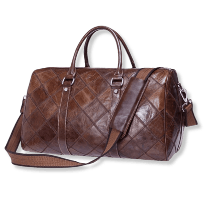 Crazy Horse Cow Leather Large - Capacity Duffle – Men’s Vintage Travel Bag - The Urbanex