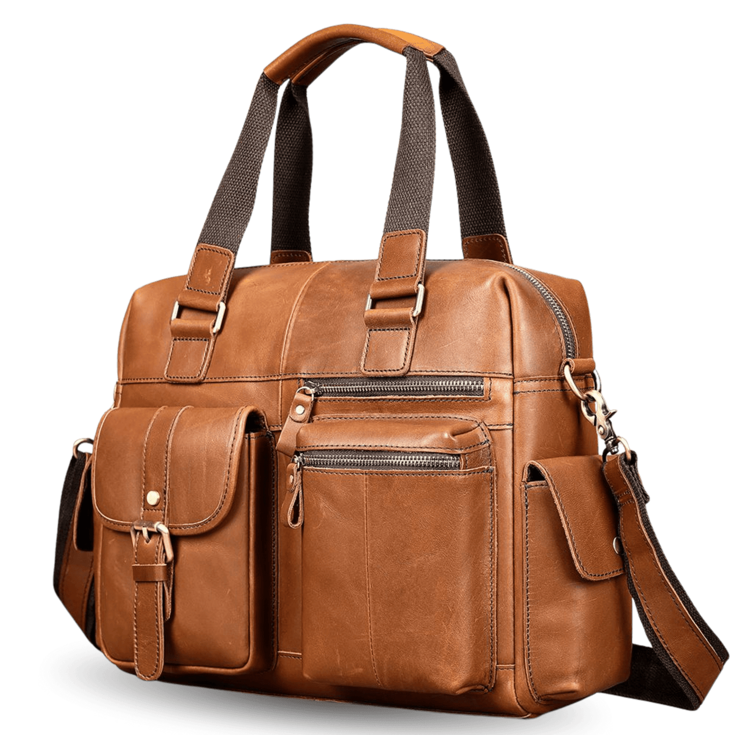 Crazy Horse Cow Leather Travel Duffel – Men’s Vintage Weekend Bag - The Urbanex