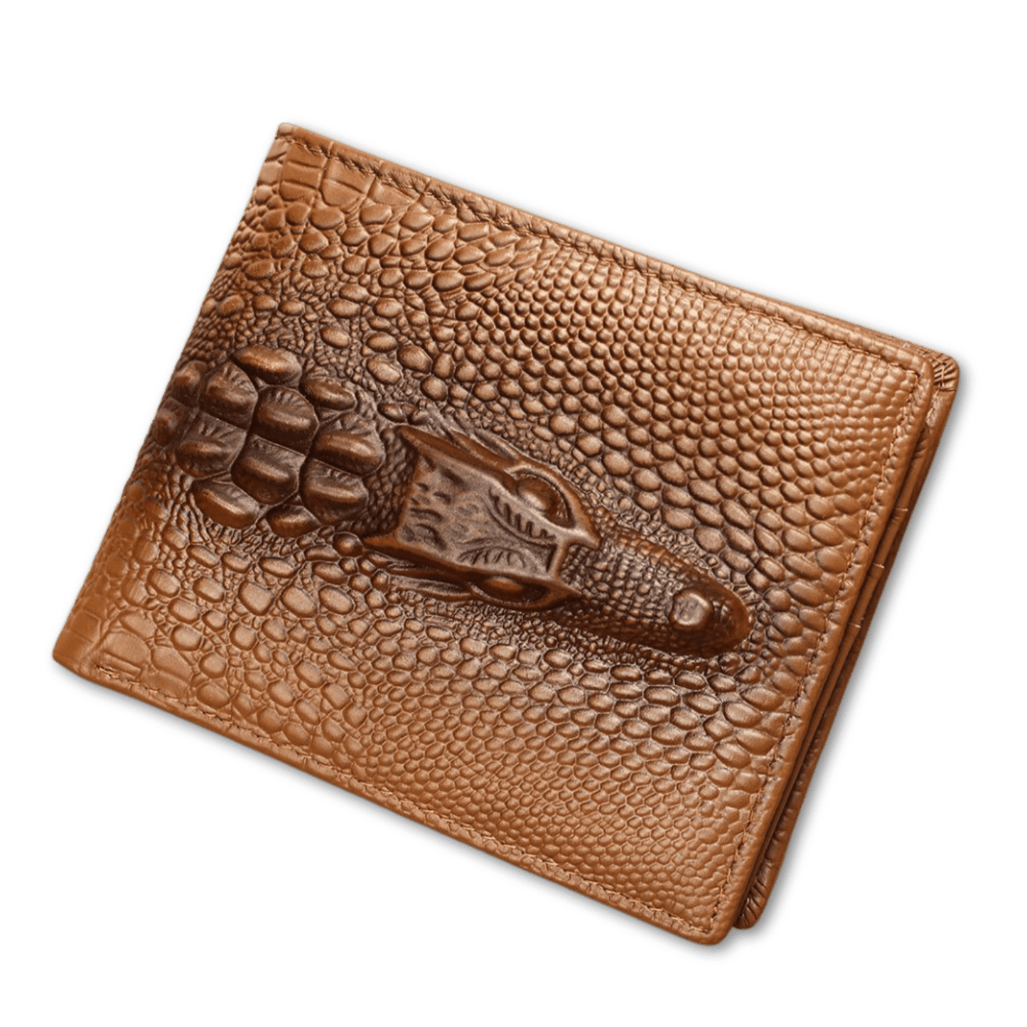 Crocodile - Pattern RFID Anti - Theft Leather Bifold Wallet – Vintage Waterproof Design - The Urbanex
