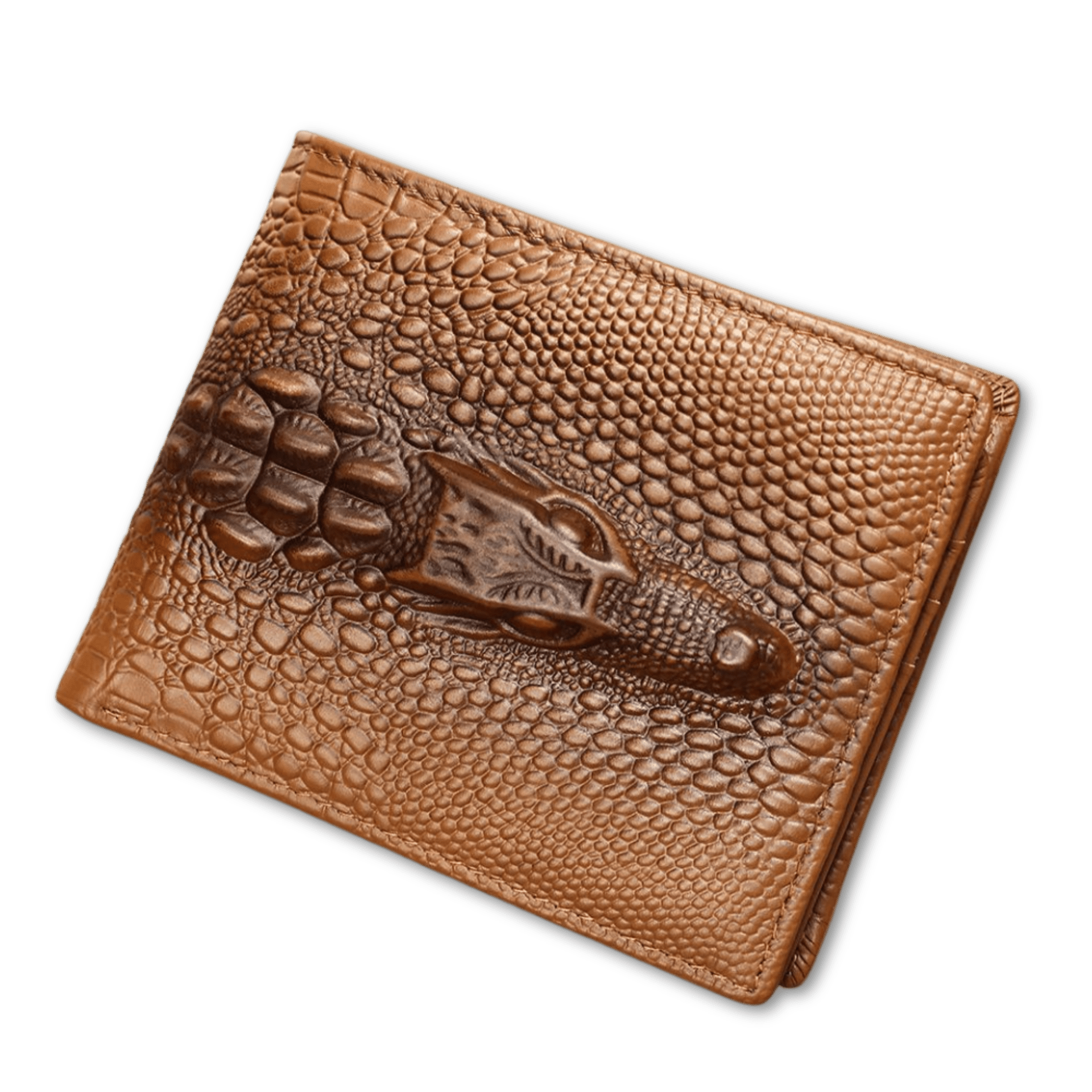 Crocodile - Pattern RFID Anti - Theft Leather Bifold Wallet – Vintage Waterproof Design - The Urbanex
