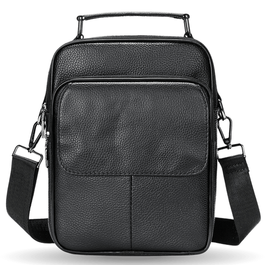 Crossbody Leather Messenger Bag – Fashionable Work Handbag for Men - The Urbanex