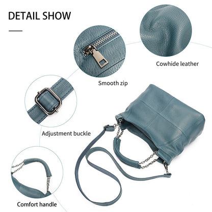 Designer Women’s Genuine Leather Shoulder Tote – Casual Luxury - The Urbanex