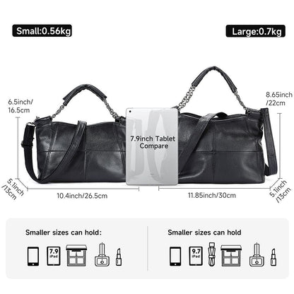 Designer Women’s Genuine Leather Shoulder Tote – Casual Luxury - The Urbanex