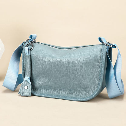 Genuine Leather Ladies’ Satchel Crossbody Bag – Mobile Phone Purse with Zip Closure - The Urbanex