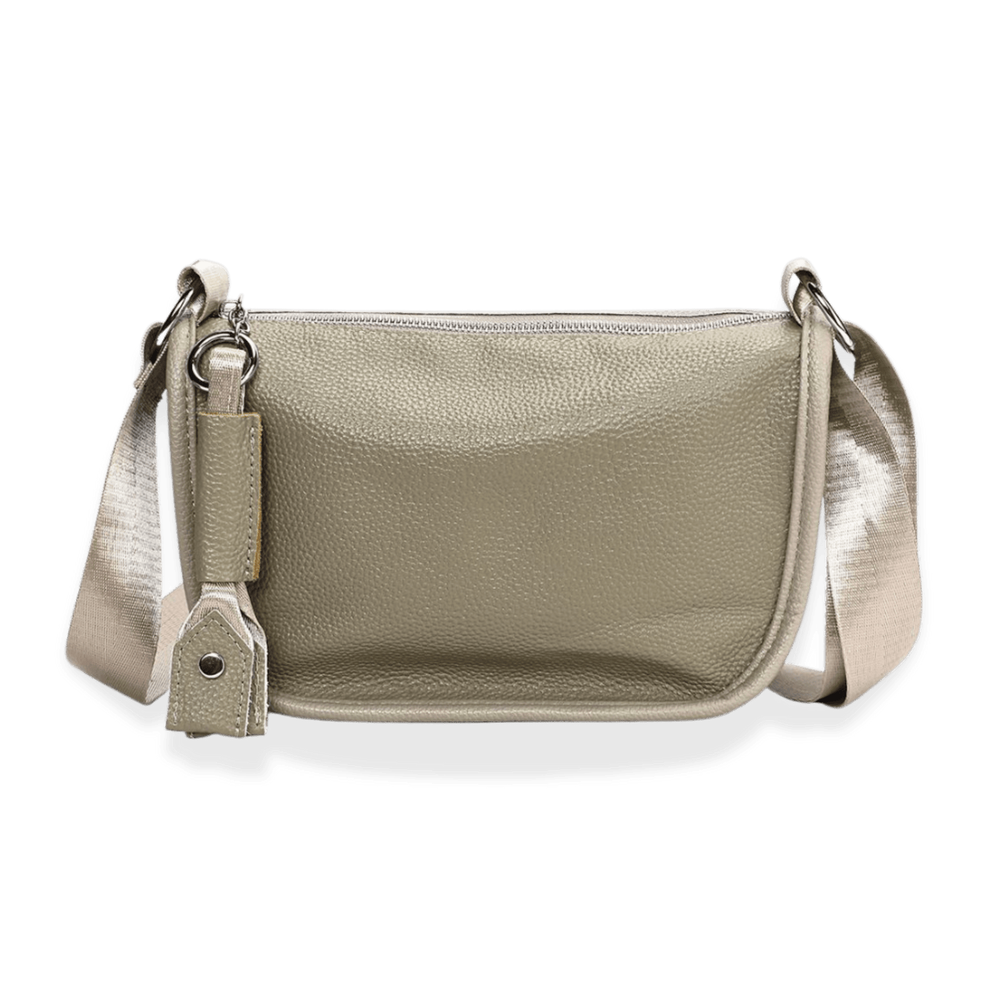 Genuine Leather Ladies’ Satchel Crossbody Bag – Mobile Phone Purse with Zip Closure - The Urbanex