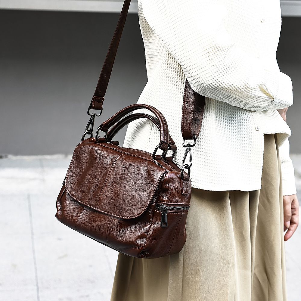 Luxury Genuine Leather Ladies’ Shoulder Tote – Large Capacity Fashion Bag - The Urbanex