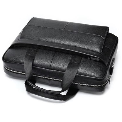 Men’s Business Office Leather Laptop Bag – Genuine Leather Messenger & Lawyer’s Briefcase - The Urbanex