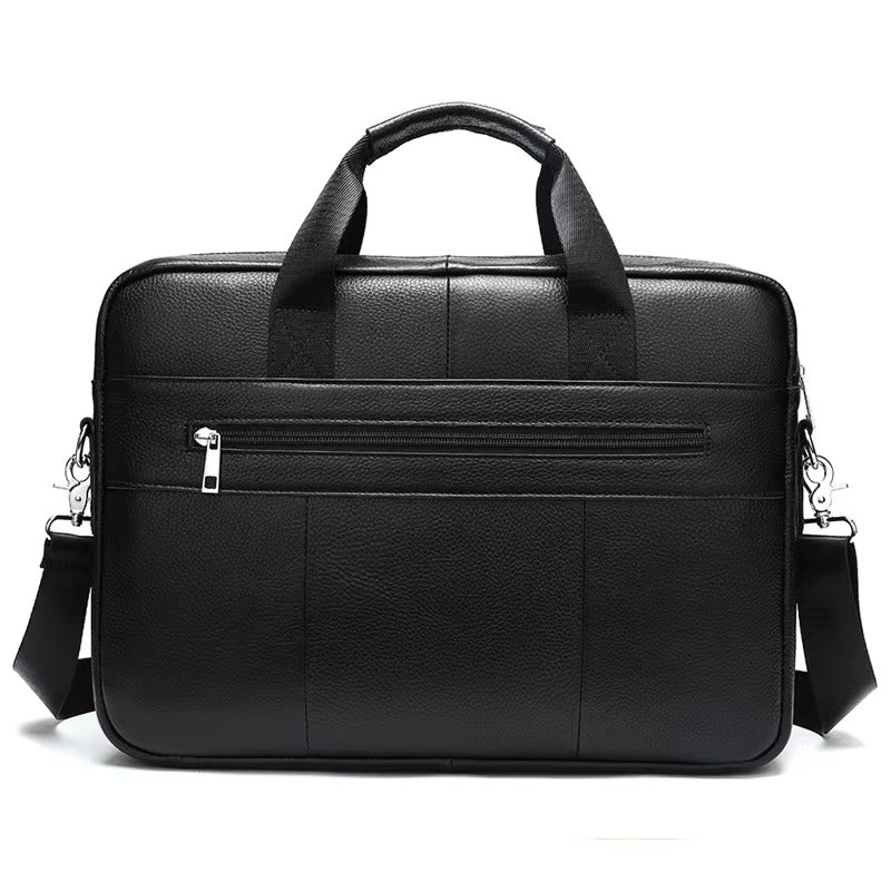 Men’s Business Office Leather Laptop Bag – Genuine Leather Messenger & Lawyer’s Briefcase - The Urbanex