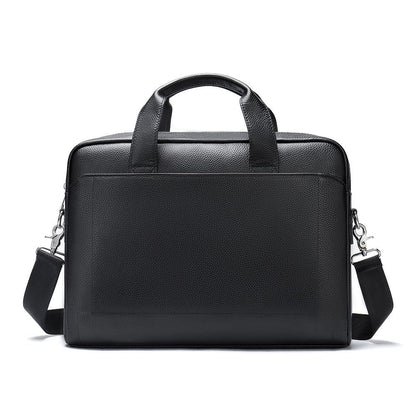 Men’s Genuine Leather 15″ Business Laptop Briefcase & Messenger Bag - The Urbanex