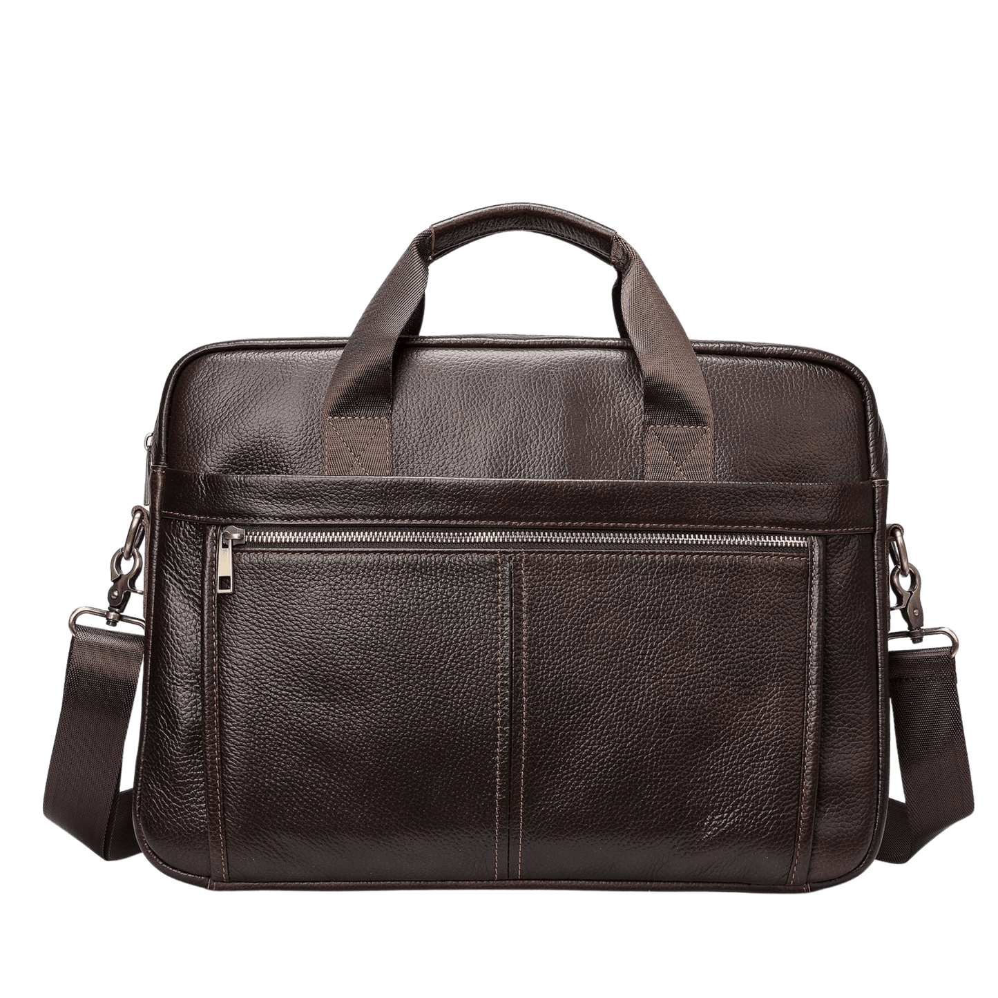 Men’s Leather Office Briefcase – 14″ Laptop & Document Messenger Bag for Business - The Urbanex