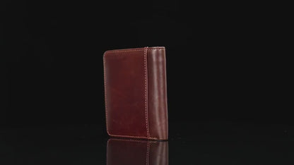 Designer Men’s Short Wallet – RFID Genuine Leather Slim Bifold