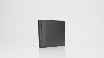 Vintage Men’s Short Bifold Wallet in Cow Leather – Slim Design