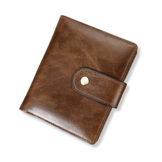 RFID Anti - Theft Cow Leather Trifold Wallet – Slim Men’s Smart RFID - Blocking Purse - The Urbanex