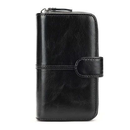 RFID - Blocking Genuine Leather Long Wallet – Large Capacity Card Holder - The Urbanex