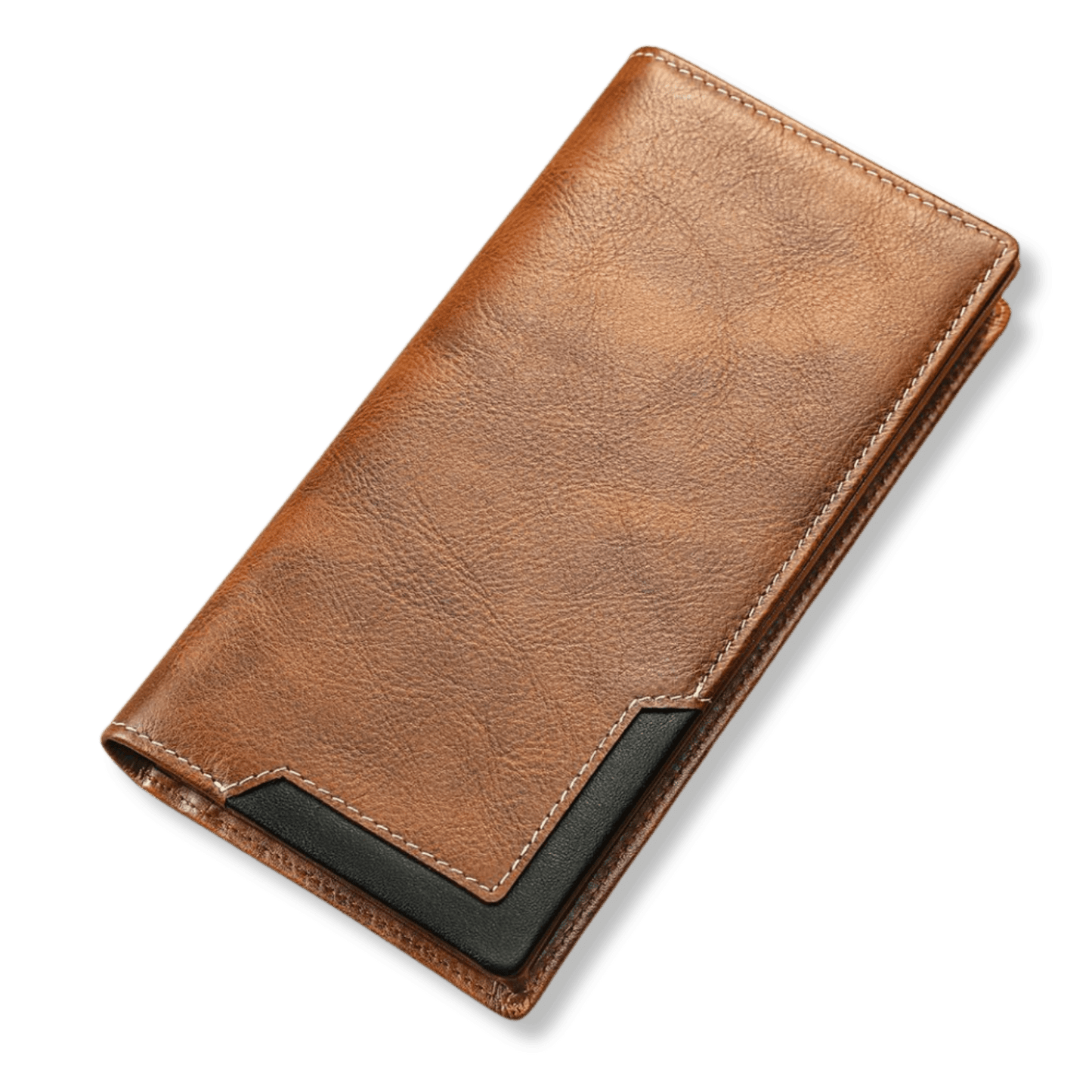 RFID Blocking Genuine Leather Long Wallet with Phone Pocket – Vintage Travel Clutch for Men - The Urbanex