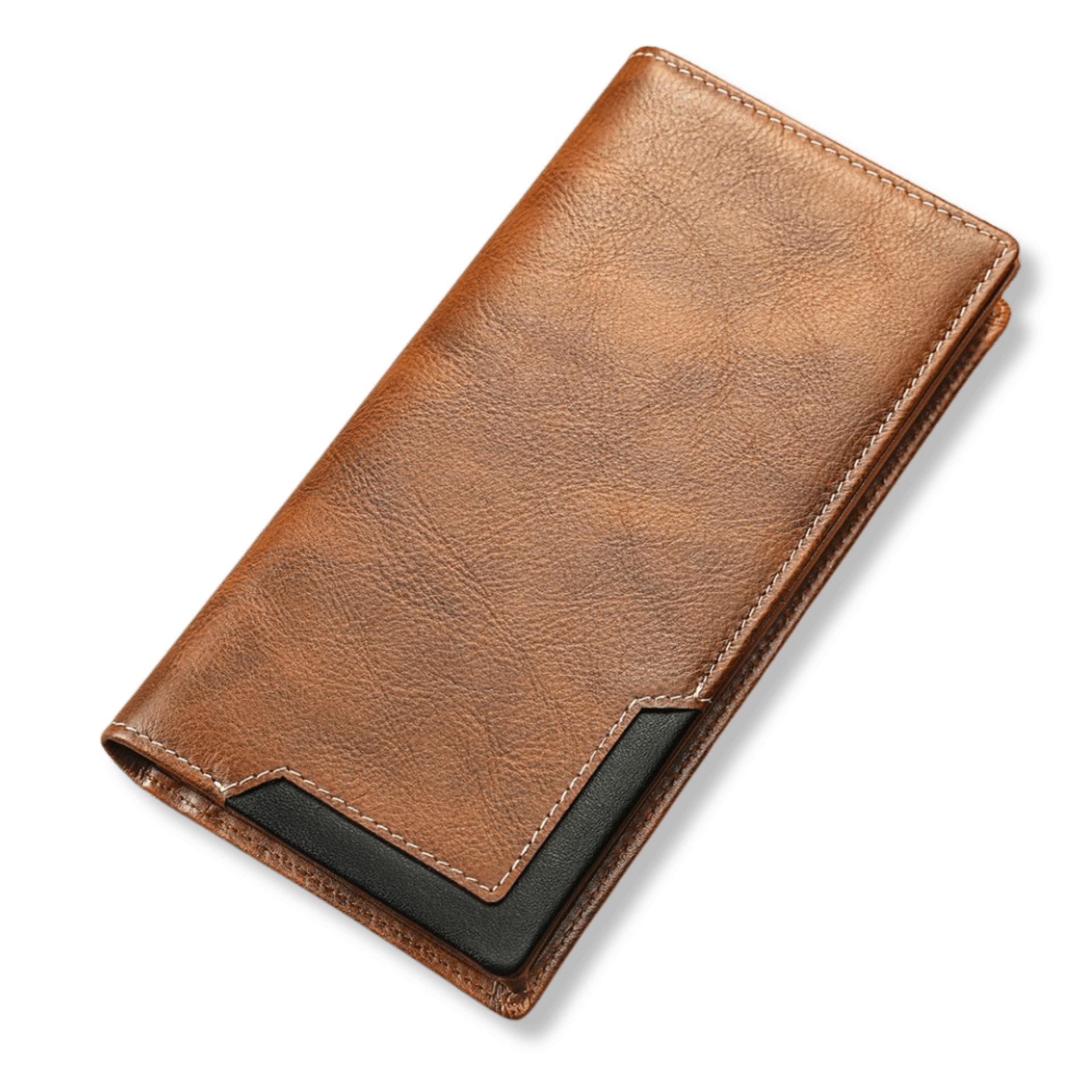 RFID Blocking Genuine Leather Long Wallet with Phone Pocket – Vintage Travel Clutch for Men - The Urbanex