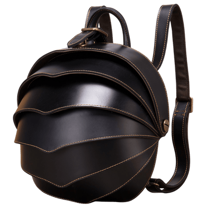 Shell Armor Leather Backpack – Modern Designer Travel & Laptop Bag - The Urbanex