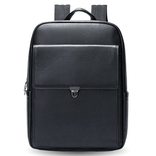 Sleek Leather Laptop Backpack – Compact Design for Work, School & Travel - The Urbanex
