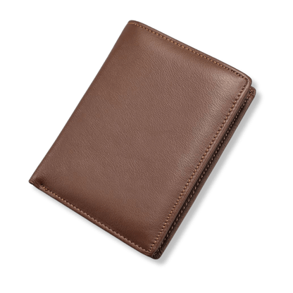 Slim Minimalist Leather Card Holder Wallet – RFID - Blocking with Zipper Coin Pocket - The Urbanex