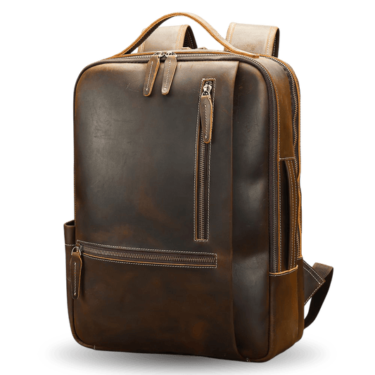 Urbanex Full Grain Cow Leather Travel Backpack – Waterproof, Large - Capacity Laptop Rucksack - The Urbanex