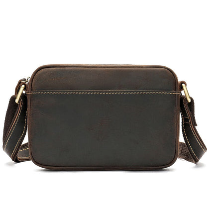 Vintage Crazy Horse Cow Leather Crossbody Sling – Men’s Chest & Travel Bag - The Urbanex