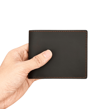 Vintage Genuine Leather Short Bifold Wallet with Coin Pocket – Waterproof Design - The Urbanex
