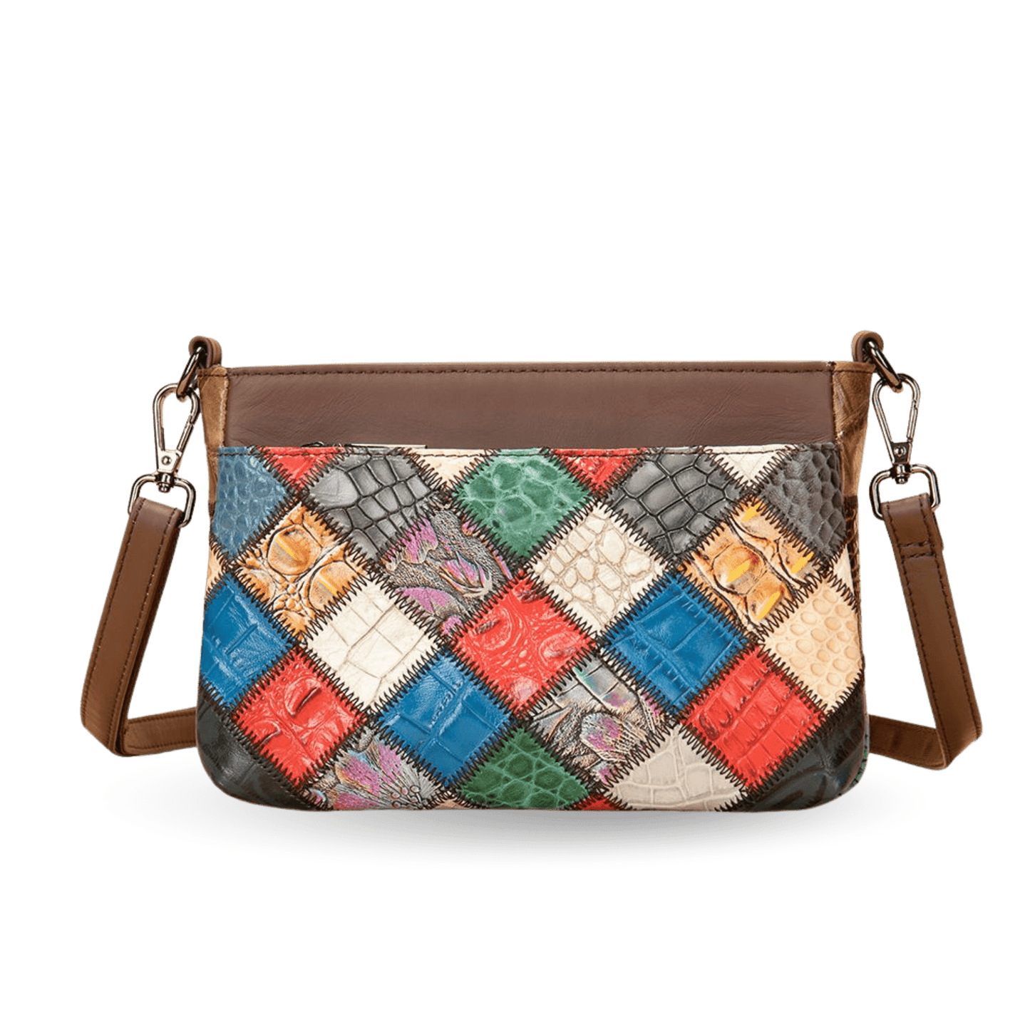 Women’s Genuine Cowhide Leather Vintage Patchwork Shoulder Bag - The Urbanex