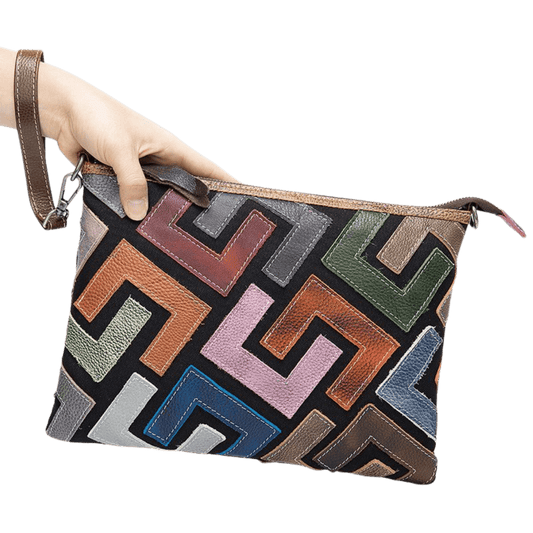 Women’s Genuine Leather Messenger Clutch Bag with Detachable Strap - The Urbanex