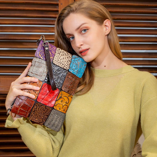 Women’s Genuine Leather Party Purse Clutch Crossbody Bag - The Urbanex