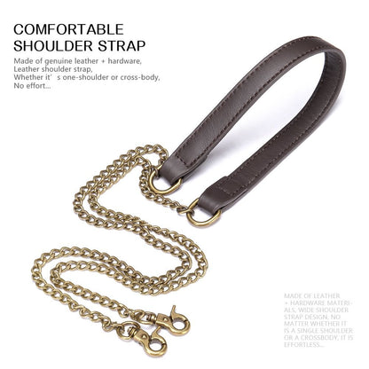 Women’s Genuine Leather Retro Stitching Crossbody Messenger Bag - The Urbanex