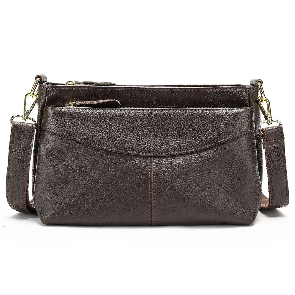 Women’s Genuine Leather Satchel & Crossbody Bag – Dual Style Design - The Urbanex