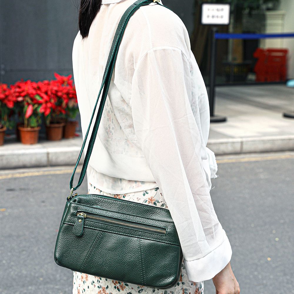 Women’s Genuine Leather Satchel & Crossbody Bag – Dual Style Design - The Urbanex