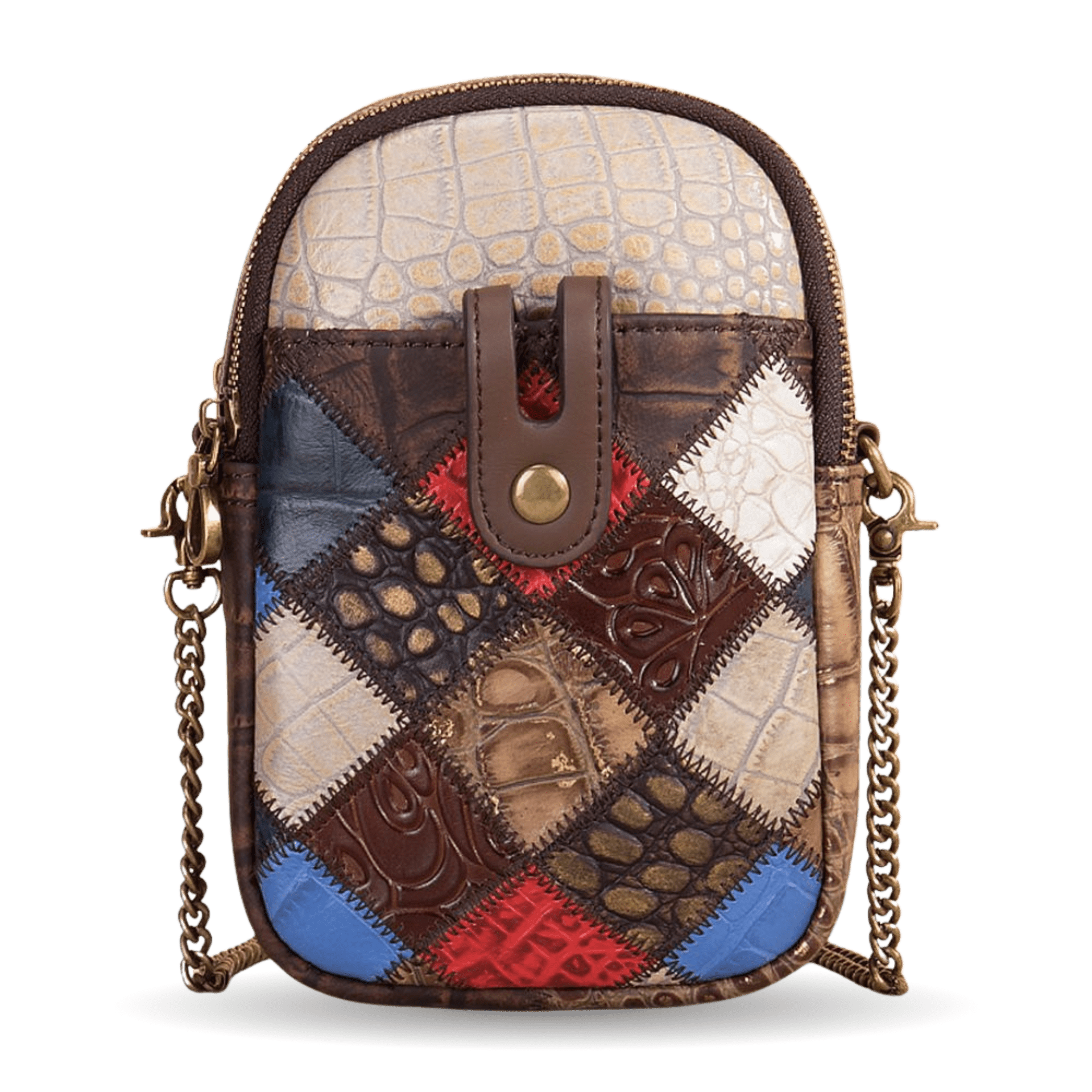 Women’s Vintage Patchwork Leather Crossbody Bag - The Urbanex