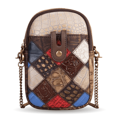 Women’s Vintage Patchwork Leather Crossbody Bag - The Urbanex